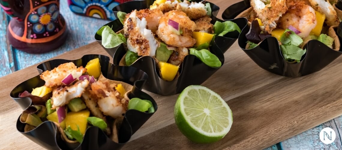 Low Carb Cod Fish Taco Bowls