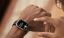 Person using the Apple Watch Series 8.