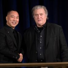 Guo Wengui and Steve Bannon