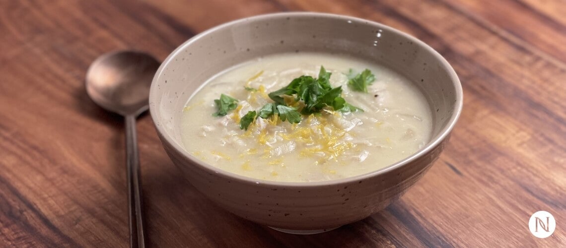 Avgolemono Greek Lemon Chicken Soup