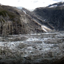 Footage of the glacial laker near Mendenhall Glacier just before the record glacial lake outburst.