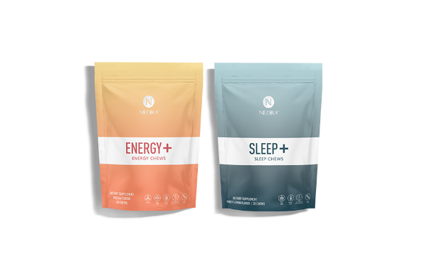 Image display of Sleep+ Energy+ Wellness Chews Combo on a white background.