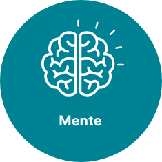 El icono de la mente es una ilustración del cerebro.